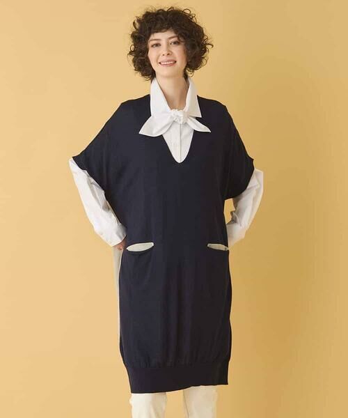 HIROKO BIS / ヒロコビス ベスト | ホールガーメントリブニットジレ | 詳細20