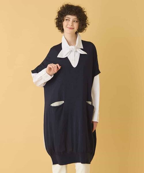 HIROKO BIS / ヒロコビス ベスト | ホールガーメントリブニットジレ | 詳細30