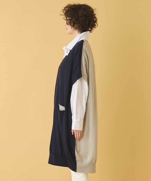 HIROKO BIS / ヒロコビス ベスト | ホールガーメントリブニットジレ | 詳細5