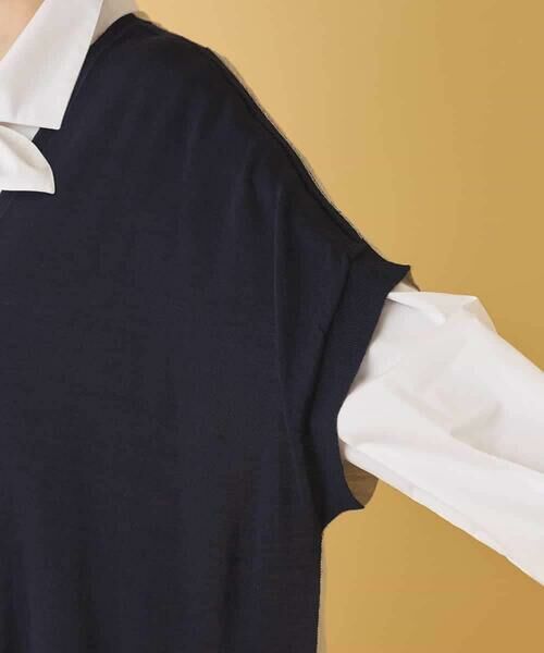 HIROKO BIS / ヒロコビス ベスト | ホールガーメントリブニットジレ | 詳細9