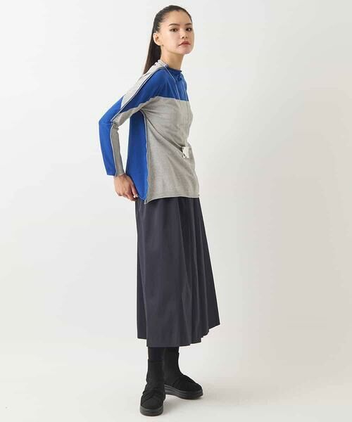 HIROKO BIS / ヒロコビス カットソー | バイカラージャージーニットプルオーバー /洗える | 詳細30