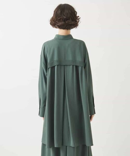 HIROKO BIS / ヒロコビス チュニック | リブアクセントフレアチュニックブラウス /洗える | 詳細2