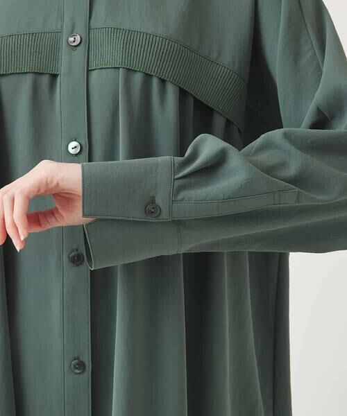 HIROKO BIS / ヒロコビス チュニック | リブアクセントフレアチュニックブラウス /洗える | 詳細5