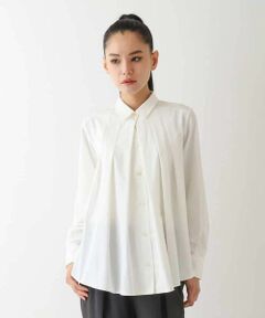 HIROKO BIS / ヒロコビス シャツ・ブラウス | フロントデザインタックブラウス /洗濯機で洗える