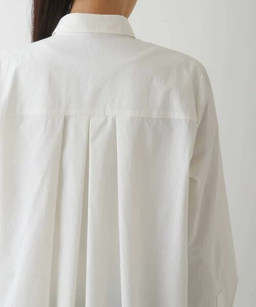 HIROKO BIS / ヒロコビス シャツ・ブラウス | フロントデザインタックブラウス /洗濯機で洗える | 詳細4
