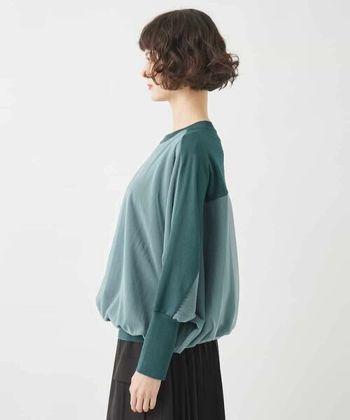 HIROKO BIS / ヒロコビス ニット・セーター | ジョイントデザインドルマンニットプルオーバー | 詳細1