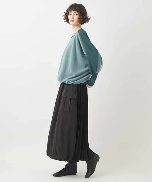 HIROKO BIS / ヒロコビス ニット・セーター | ジョイントデザインドルマンニットプルオーバー | 詳細13