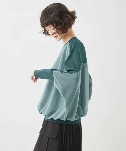 HIROKO BIS / ヒロコビス ニット・セーター | ジョイントデザインドルマンニットプルオーバー | 詳細6