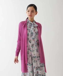 HIROKO BIS / ヒロコビス カーディガン・ボレロ | ライトリブロング丈ニットカーディガン