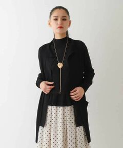HIROKO BIS / ヒロコビス カーディガン・ボレロ | ライトリブロング丈ニットカーディガン