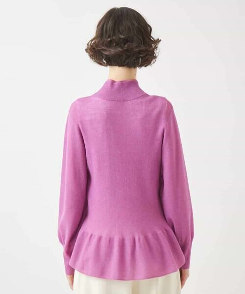 HIROKO BIS / ヒロコビス ニット・セーター | ダブルハイネックペプラムニットプルオーバー | 詳細2
