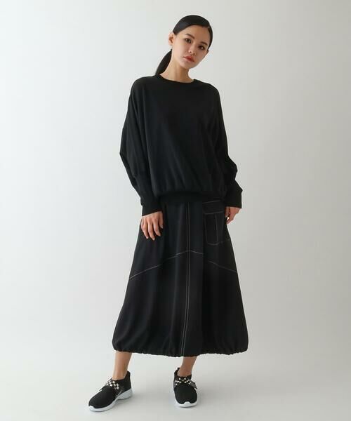 HIROKO BIS / ヒロコビス ロング・マキシ丈スカート | バックプリーツバルーンデザインスカート /洗える | 詳細10
