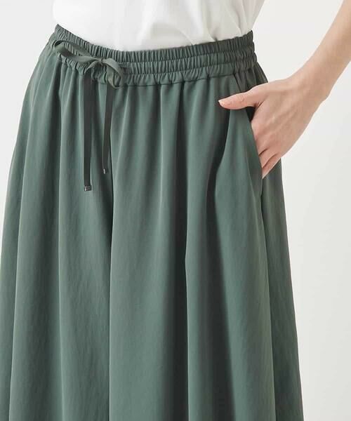 HIROKO BIS / ヒロコビス その他パンツ | レイヤードヘムドレープフレアパンツ /洗える | 詳細4