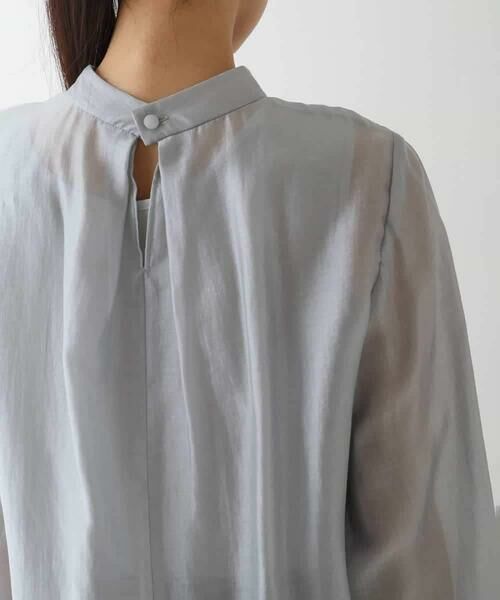 HIROKO BIS / ヒロコビス シャツ・ブラウス | ボウタイ風ギャザーヘムブラウス | 詳細4