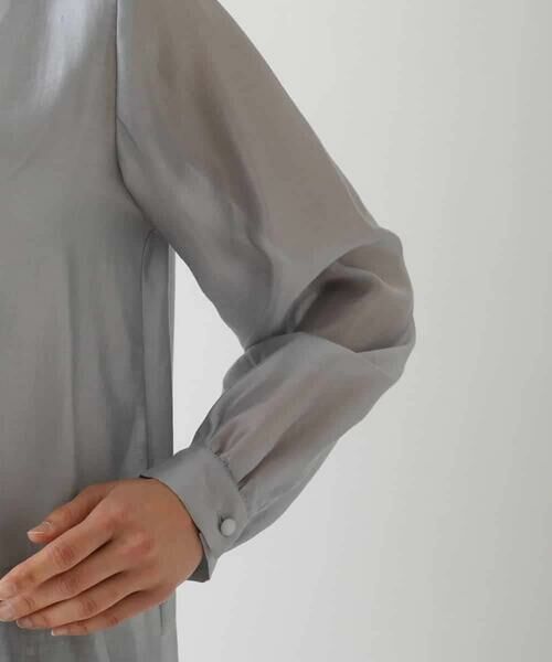 HIROKO BIS / ヒロコビス シャツ・ブラウス | ボウタイ風ギャザーヘムブラウス | 詳細5