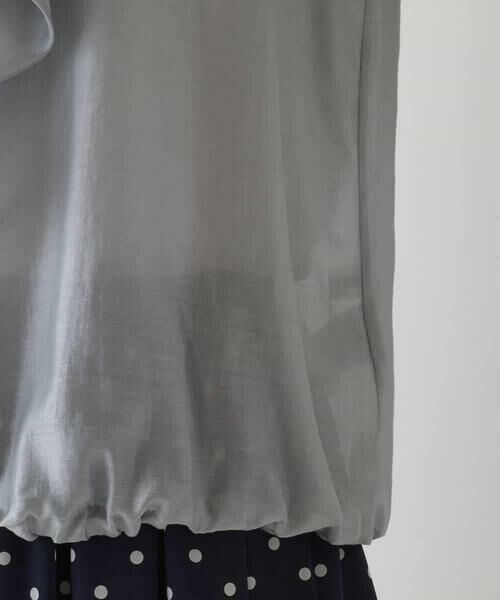 HIROKO BIS / ヒロコビス シャツ・ブラウス | ボウタイ風ギャザーヘムブラウス | 詳細6