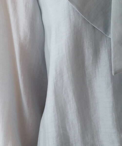 HIROKO BIS / ヒロコビス シャツ・ブラウス | ボウタイ風ギャザーヘムブラウス | 詳細7