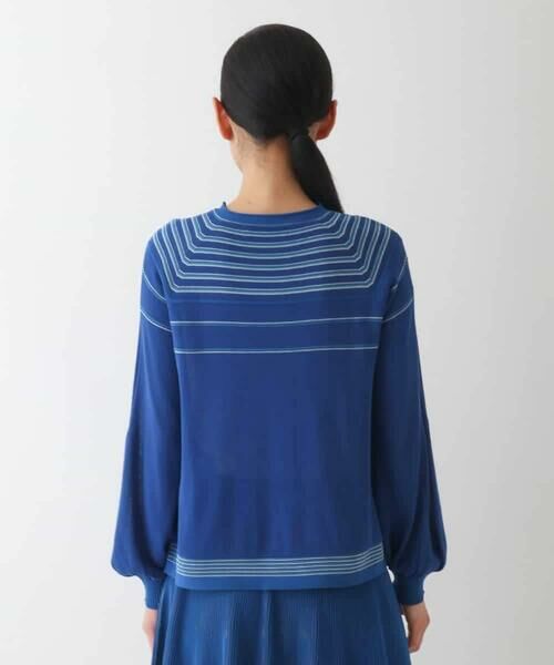 HIROKO BIS / ヒロコビス ニット・セーター | ホールガーメントボーダー柄ニットプルオーバー | 詳細3