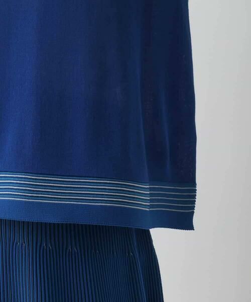 HIROKO BIS / ヒロコビス ニット・セーター | ホールガーメントボーダー柄ニットプルオーバー | 詳細7