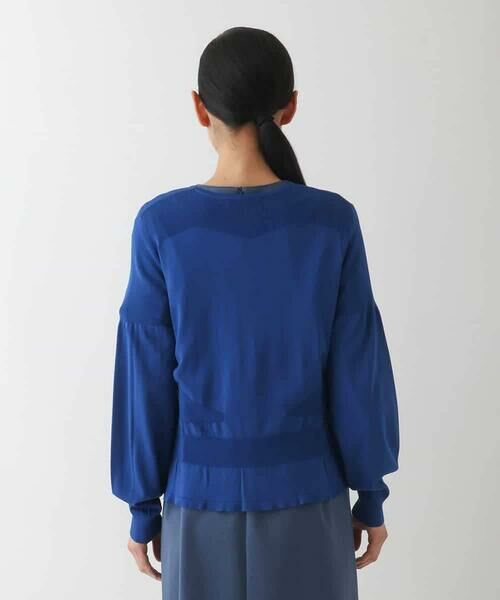 HIROKO BIS / ヒロコビス カーディガン・ボレロ | シャーリングニットジップカーディガン | 詳細3