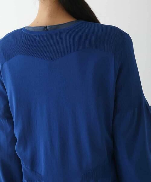 HIROKO BIS / ヒロコビス カーディガン・ボレロ | シャーリングニットジップカーディガン | 詳細5