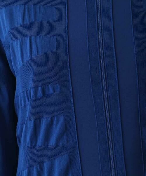 HIROKO BIS / ヒロコビス カーディガン・ボレロ | シャーリングニットジップカーディガン | 詳細8