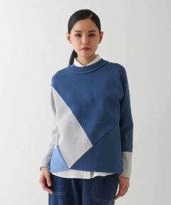 HIROKO BIS / ヒロコビス ニット・セーター | パターン切り替えデザインニットプルオーバー