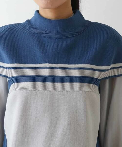 HIROKO BIS / ヒロコビス ベスト | カラーブロッキングニットジレ | 詳細8