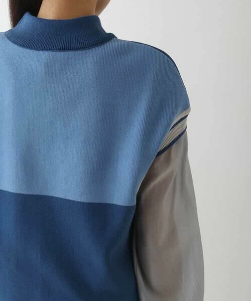 HIROKO BIS / ヒロコビス ベスト | カラーブロッキングニットジレ | 詳細9
