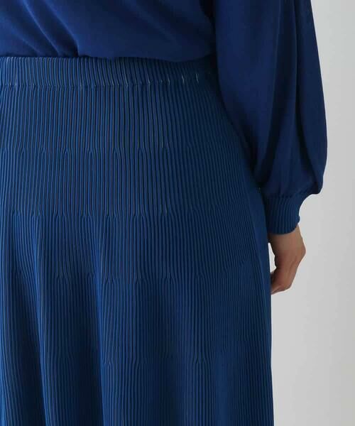 HIROKO BIS / ヒロコビス ロング・マキシ丈スカート | ガーター編みボーダーデザインスカート | 詳細4