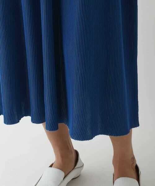 HIROKO BIS / ヒロコビス ロング・マキシ丈スカート | ガーター編みボーダーデザインスカート | 詳細5