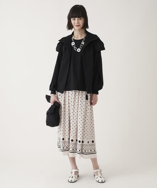 HIROKO BIS / ヒロコビス ロング・マキシ丈スカート | ドット柄スカーフプリントスカート | 詳細17