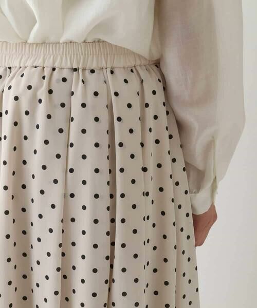 HIROKO BIS / ヒロコビス ロング・マキシ丈スカート | ドット柄スカーフプリントスカート | 詳細4