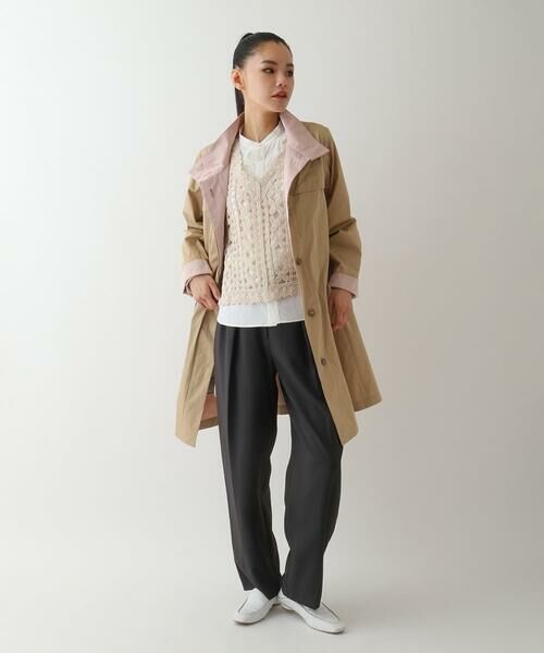 HIROKO BIS / ヒロコビス その他パンツ | ストレッチセンタープレスパンツ | 詳細12