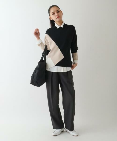 HIROKO BIS / ヒロコビス その他パンツ | ストレッチセンタープレスパンツ | 詳細8