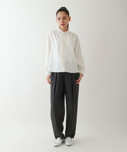 HIROKO BIS / ヒロコビス その他パンツ | ストレッチセンタープレスパンツ | 詳細9