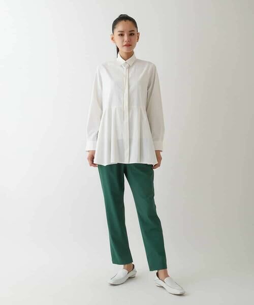 HIROKO BIS / ヒロコビス シャツ・ブラウス | ペプラムフレアシャツブラウス | 詳細10