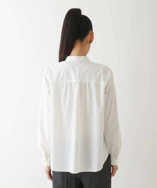 HIROKO BIS / ヒロコビス シャツ・ブラウス | フリルアクセントバンドカラーブラウス | 詳細2