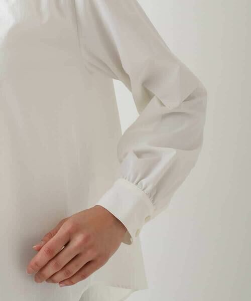 HIROKO BIS / ヒロコビス シャツ・ブラウス | フリルアクセントバンドカラーブラウス | 詳細5