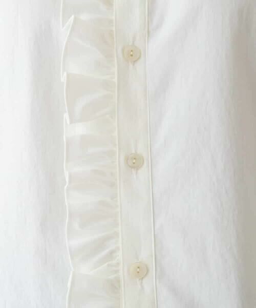 HIROKO BIS / ヒロコビス シャツ・ブラウス | フリルアクセントバンドカラーブラウス | 詳細7