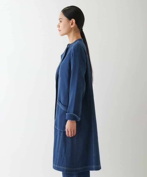 HIROKO BIS / ヒロコビス その他アウター | 二重織りガーゼライトデニムコート | 詳細1
