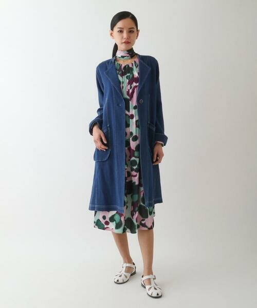 HIROKO BIS / ヒロコビス その他アウター | 二重織りガーゼライトデニムコート | 詳細13