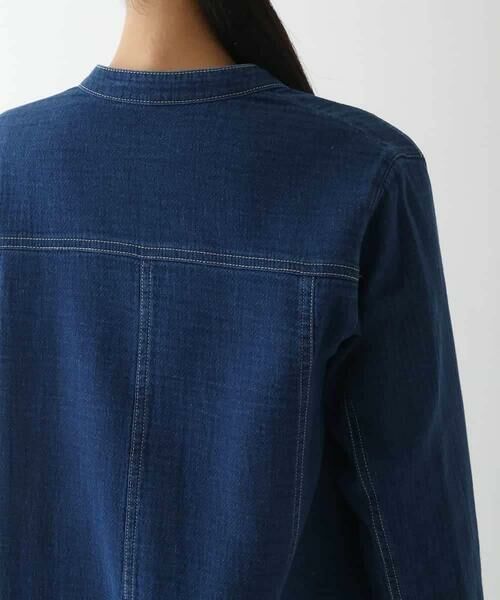 HIROKO BIS / ヒロコビス その他アウター | 二重織りガーゼライトデニムコート | 詳細4