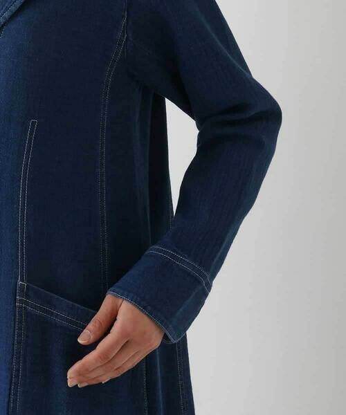 HIROKO BIS / ヒロコビス その他アウター | 二重織りガーゼライトデニムコート | 詳細5