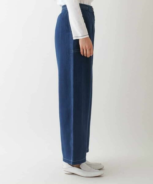 HIROKO BIS / ヒロコビス その他パンツ | 二重織りガーゼデニムパンツ | 詳細1