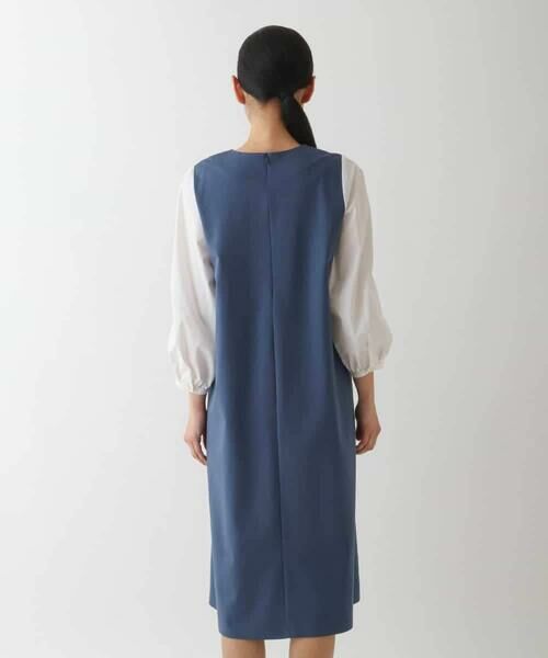 HIROKO BIS / ヒロコビス ロング・マキシ丈ワンピース | 異素材切り替えデザインワンピース | 詳細2