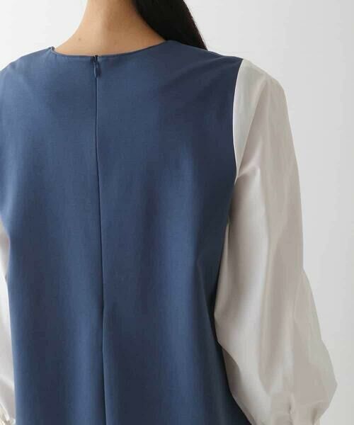 HIROKO BIS / ヒロコビス ロング・マキシ丈ワンピース | 異素材切り替えデザインワンピース | 詳細3