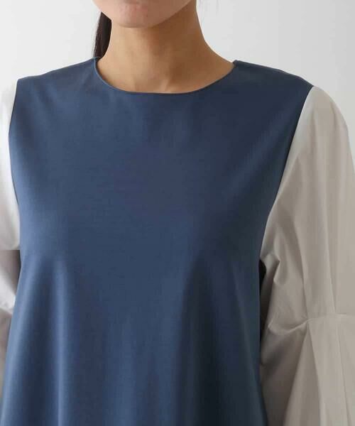 HIROKO BIS / ヒロコビス ロング・マキシ丈ワンピース | 異素材切り替えデザインワンピース | 詳細4