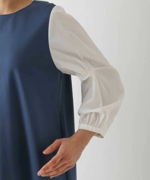 HIROKO BIS / ヒロコビス ロング・マキシ丈ワンピース | 異素材切り替えデザインワンピース | 詳細5