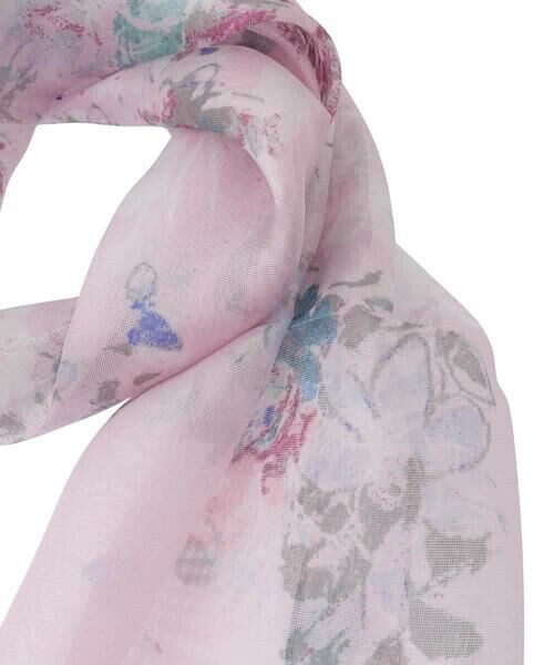 HIROKO BIS / ヒロコビス マフラー・ショール・スヌード・ストール | フラワープリントシルクストール | 詳細4